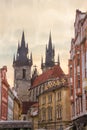 Praha, Czech Republic - Watercolor style