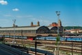 Praha hlavni nadrazi railway station in Prage city in Czech republic Royalty Free Stock Photo