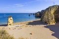 Praia da Dona Ana beach in Lagos, Algarve region, Portugal Royalty Free Stock Photo