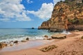 Praia da Dona Ana beach, Lagos, Portuga Royalty Free Stock Photo