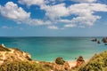 Praia da Dona Ana beach  Lagos  Portugal Royalty Free Stock Photo