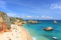 Praia da Dona Ana at Lagos on the Algarve in Portugal Royalty Free Stock Photo