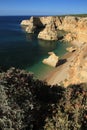 Praia da Marinha Royalty Free Stock Photo