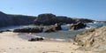 Praia da Samoqueira beach, Sines, Porto Covo, Alentejo Portugal Royalty Free Stock Photo