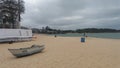 Praia da Seria beach, Vila Velha, Espirito Santo, Brazil. Cloud day and beautiful sand.