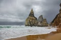 Praia da Ursa beach near Cabo da Roca cape in Portugal, Royalty Free Stock Photo