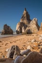 Praia da Ursa beach with rocks in Portugal