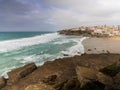 Praia das Macas in Portugal Royalty Free Stock Photo