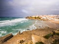 Praia das Macas in Portugal Royalty Free Stock Photo