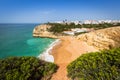 Praia de Benagil beach on atlantic coast, Algarve, Portugal Royalty Free Stock Photo