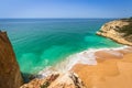 Praia de Benagil beach on atlantic coast, Algarve, Portugal Royalty Free Stock Photo