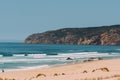 Praia do Guincho is a popular Atlantic beach located on Portugal\'s Estoril coast, 5km from the town of Cascais, Portugal Royalty Free Stock Photo