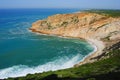 Praia dos Lagosteiros beach in Portugal.