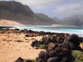 Praia Grande beach in the coast of Sao Vicente island Cape Verde Royalty Free Stock Photo