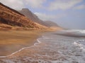 Praia Grande beach in the coast of Sao Vicente island Cape Verde Royalty Free Stock Photo