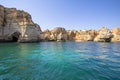 Praia Marinha in Portimao, Algarve, Portugal Royalty Free Stock Photo