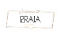 Praia Welcome to text Neon lettering typography. Word for logotype, badge, icon, postcard, logo, banner Vector Illustration