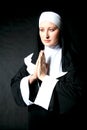 Praing Nun Portrait Royalty Free Stock Photo
