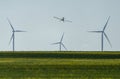 Prairie Crop Dusting Royalty Free Stock Photo