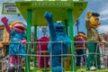 Prairie Dawn dancing in Sesame Street Party Parade at Seaworld 5