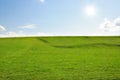 Prairie landscape and sky