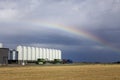 Prairie Rainbow in Saskatchewan Royalty Free Stock Photo
