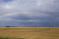 Prairie Rainbow in Saskatchewan Royalty Free Stock Photo