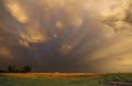 Prairie Storm Clouds Sunset