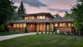 Prairie-Style Home. Concept Reclaimed Wood, Natural Light, Open Floor Plan, Sustainable Living