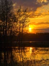 Prairie Sunset Royalty Free Stock Photo