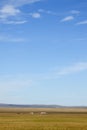 Prairies under blue sky