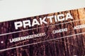 Praktica Web Site. Selective focus. Royalty Free Stock Photo