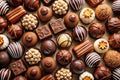 Praline Chocolate Sweets Background Royalty Free Stock Photo