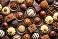 Praline Chocolate Sweets Background Royalty Free Stock Photo