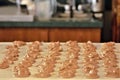 Pralines Cooling at a Candy Store in New Orleans Royalty Free Stock Photo