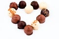 Pralines Heart Royalty Free Stock Photo