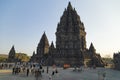 Prambanan Hindu temples, visited by tourists, Indonesia