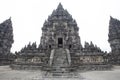 Prambanan main temple on the white background Royalty Free Stock Photo
