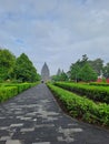 Prambanan temple or candi, yogyakarta, central java, indonesia, with some tourist seen