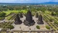 Prambanan temple at the morning. One of heritage building in Yogyakarta, Indonesia