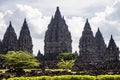 Prambanan Temples in Java, Indonesia Royalty Free Stock Photo