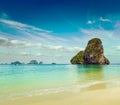 Pranang beach. Krabi, Thailand Royalty Free Stock Photo