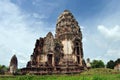 Prang in Phra Prang Sam Yot, Lop Buri, Royalty Free Stock Photo