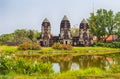 Prang Sam Yod, Lop Buri, in Ancient City, Samut Prakan, Thailand Royalty Free Stock Photo