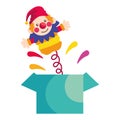 prank box fools day jester Royalty Free Stock Photo