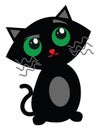 Prankster cat, icon Royalty Free Stock Photo