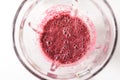 Praparing delicious raw smoothie