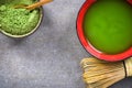 Praparing Matcha green tea