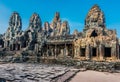 Prasat bayon temple Angko Cambodia Royalty Free Stock Photo