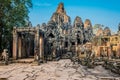 Prasat bayon temple angkor thom cambodia Royalty Free Stock Photo